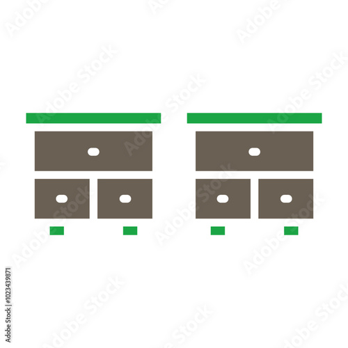 Bedside Table Icon Design