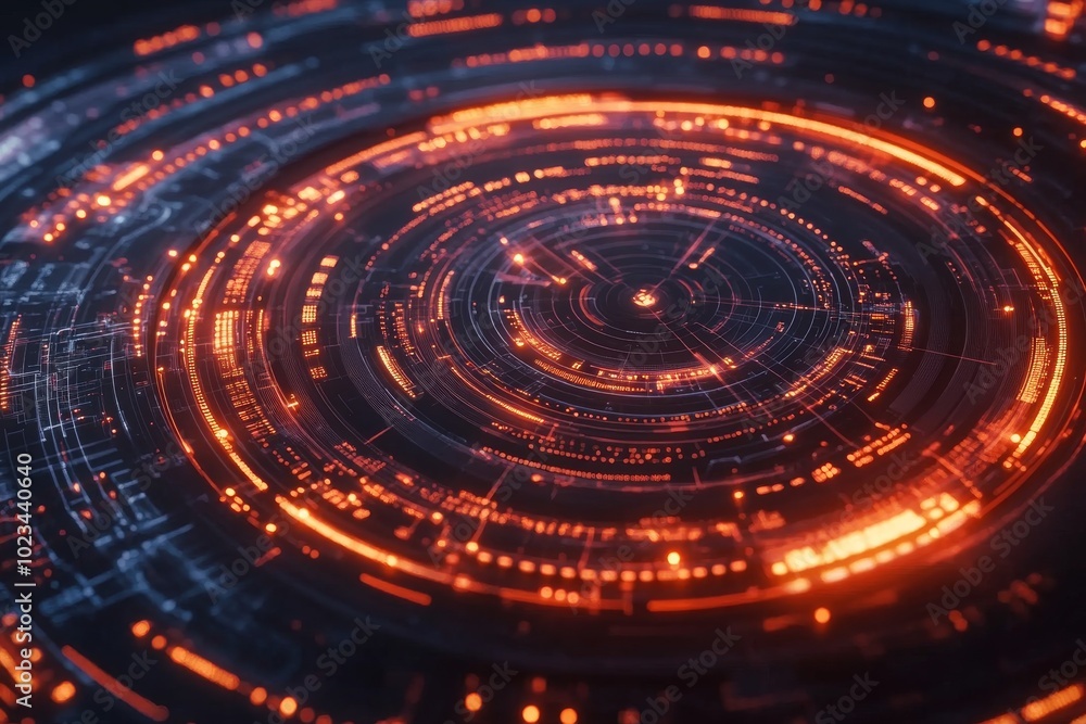 Neon-Lit Timeline of Technological Revolutions and Events Neon-Lit Timeline of Technological Revolutions and Events