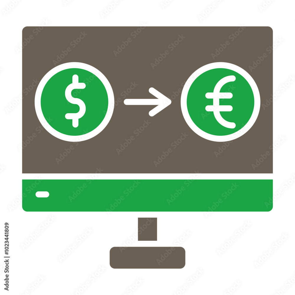 Currency Exchange Icon Design Currency Exchange Icon Design