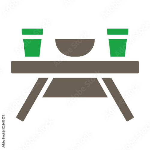 Picnic Table Icon Design