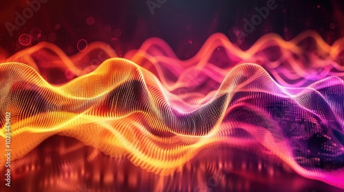 Vibrant Abstract Wave Patterns in Motion