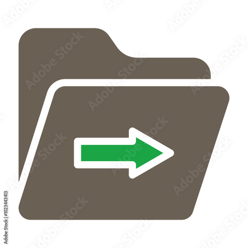 Folder Move Icon Design