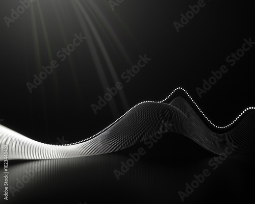 minimalist and sleek digital rendering of a graph