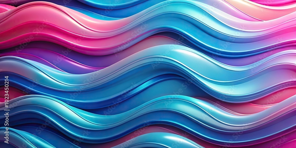 High angle abstract background with blue and pink waves High angle abstract background with blue and pink waves