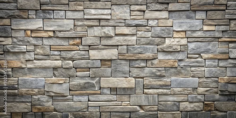 Fototapeta premium High angle abstract grey background stone wall texture