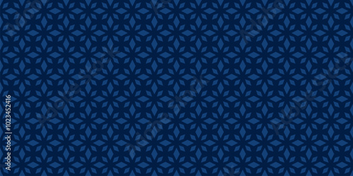 Simple minimal diamond seamless pattern. Subtle dark blue geometric rhombus texture, floral lattice, grid. Luxury modern background. Minimalist vector ornament, repeat tiles. Abstract geo design