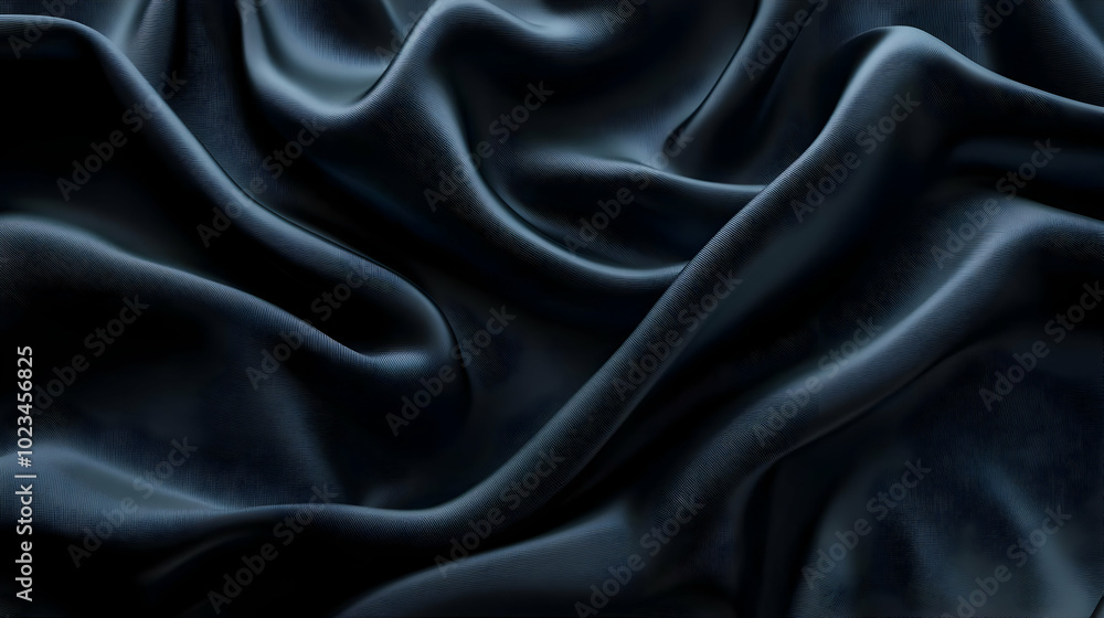 Dark Blue Abstract Fabric Background Illustration Dark Blue Abstract Fabric Background Illustration