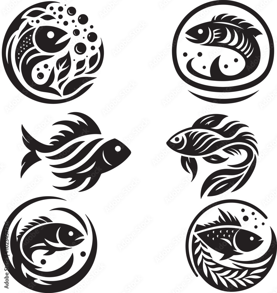 Obraz premium Fish Silhouette