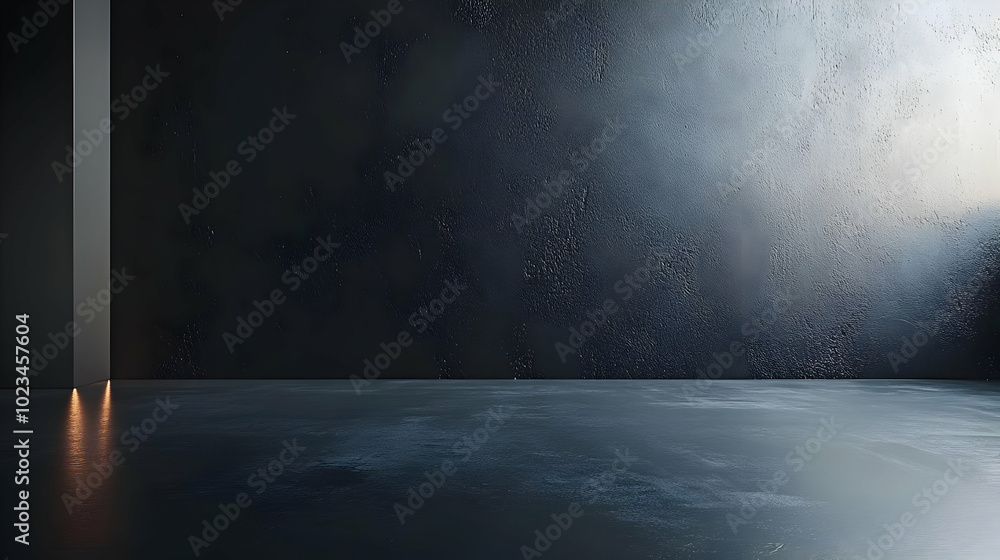 Dark Concrete Room 3D Background Dark Concrete Room 3D Background