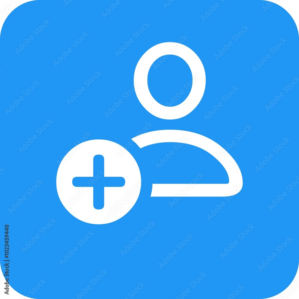 Obraz premium Person profile icon designed on blue background.