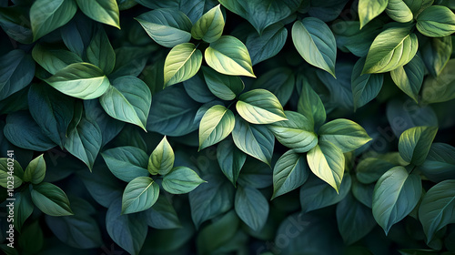 Green Leaf Texture Background Image