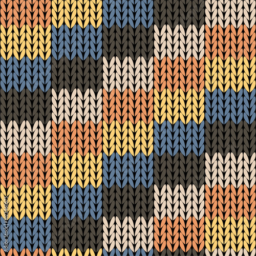 Knitted background pattern wallpaper knitting decorative print handmade textile knitting handiwork