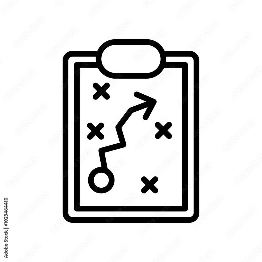 Clipboard with a map symbol, representing directions or planning. Clipboard with a map symbol, representing directions or planning.