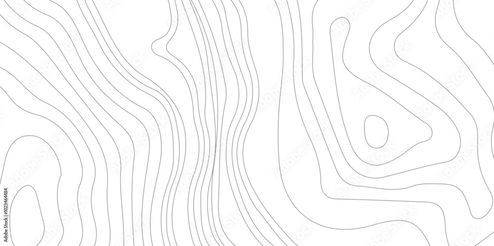 Abstract Topographic Contour Line Pattern in Black and White, Abstract Topographic Contour Line Pattern in Black and White,