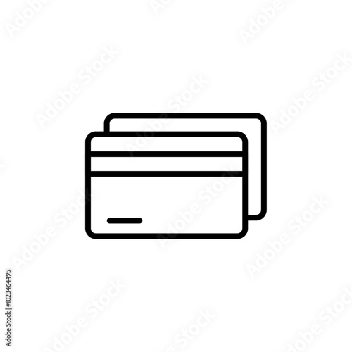 Credit card icon representing finance, payment, or shopping.