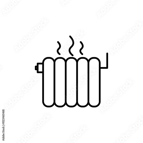 An icon of a heater, symbolizing warmth or heating devices.