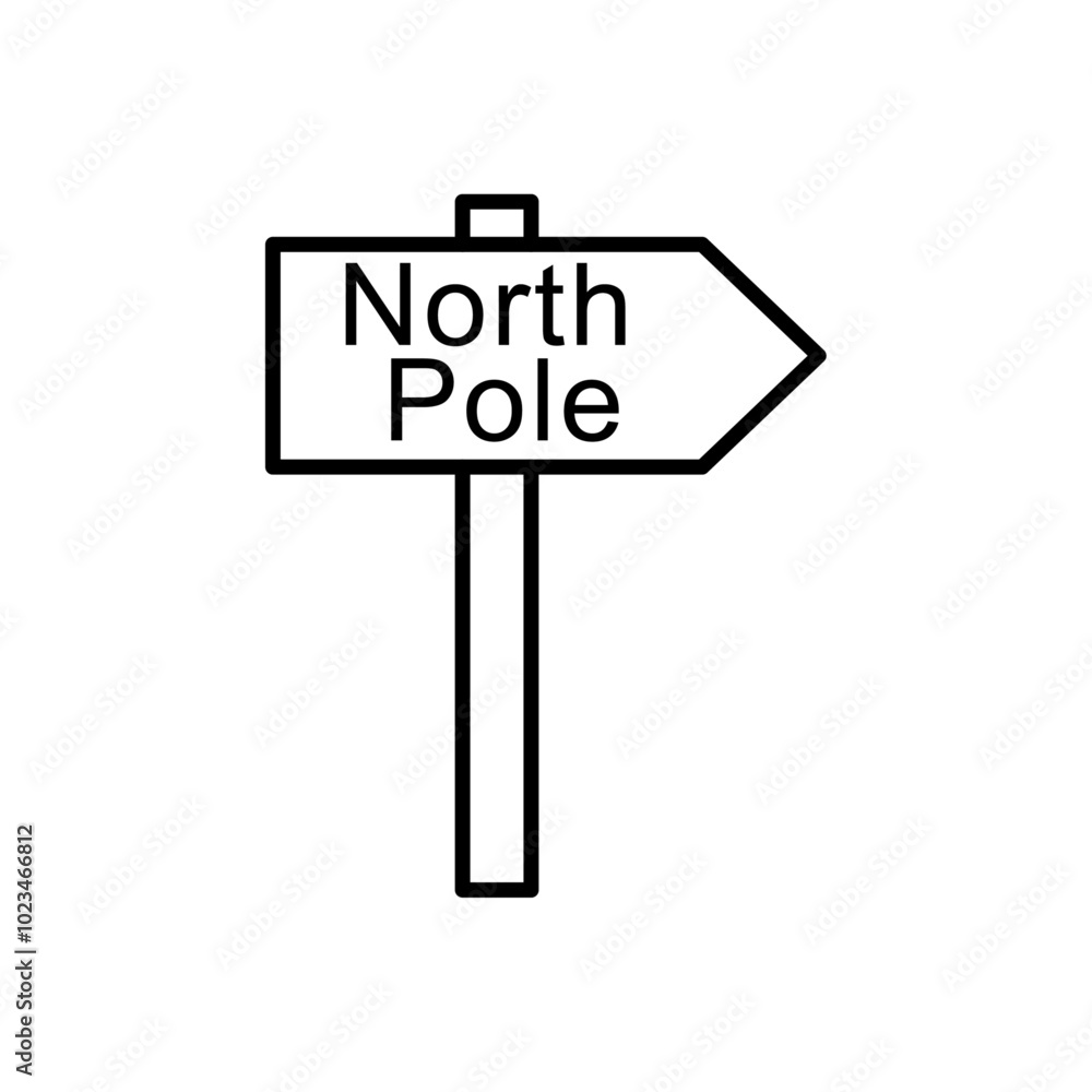 A simple icon of a signpost labeled A simple icon of a signpost labeled