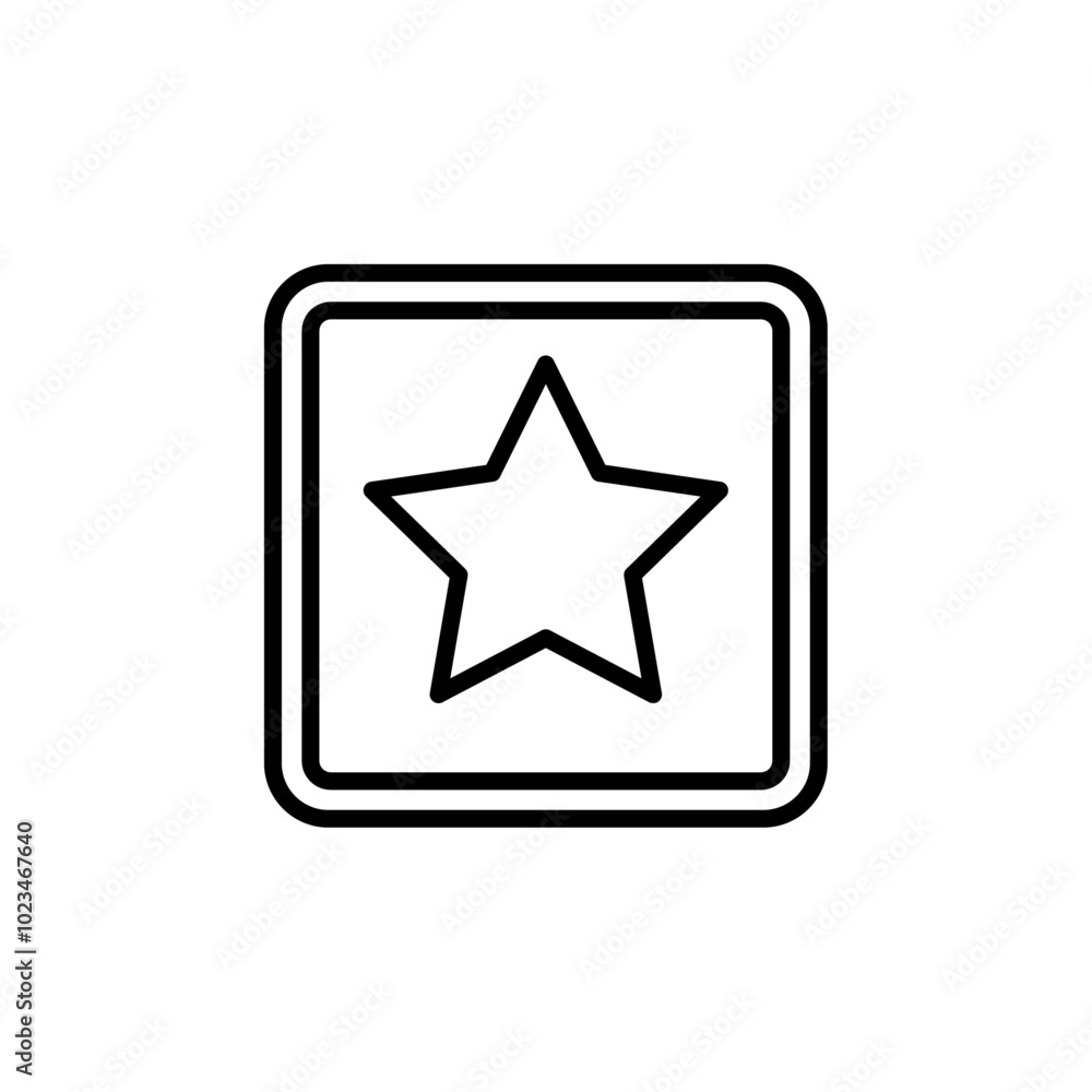 Simple outline of a star, representing reviews, ratings, or quality. Simple outline of a star, representing reviews, ratings, or quality.