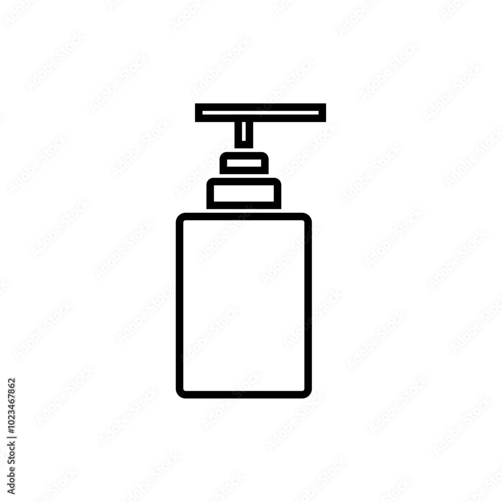 A sanitizer bottle icon symbolizing hygiene or cleanliness. A sanitizer bottle icon symbolizing hygiene or cleanliness.
