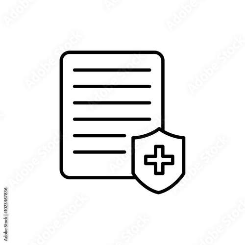Outline of a document with a checkmark, representing verified or secure files.