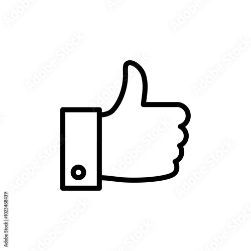 A thumbs-up icon representing approval or positive feedback.