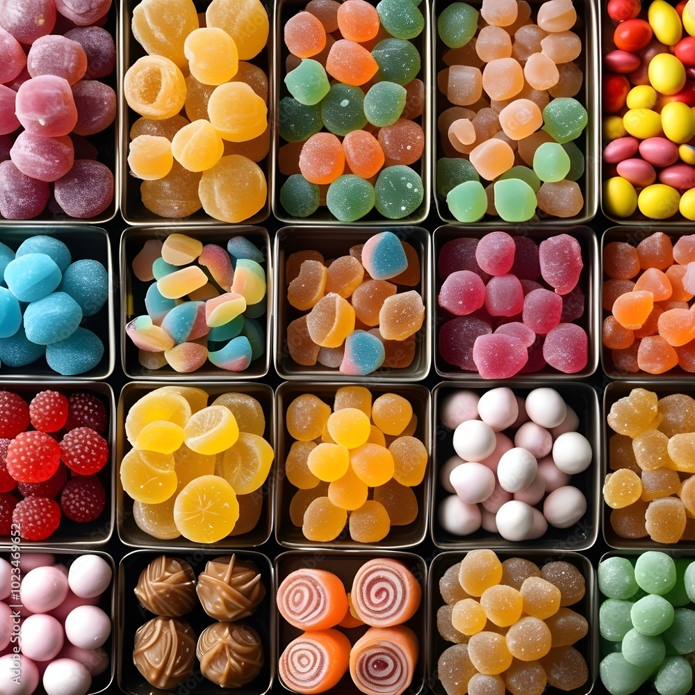 set of colorful sweets set of colorful sweets