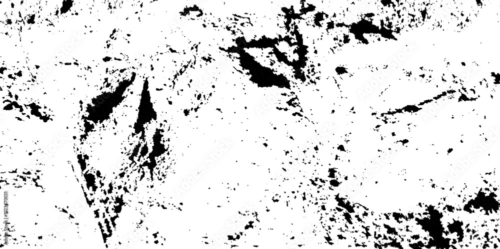 Obraz premium Grunge Black And White Urban Vector Texture Template. Easy To Create Abstract Dotted,