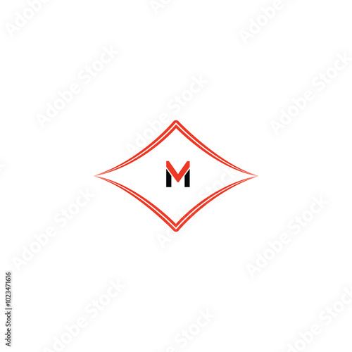 modern letter m logo design template