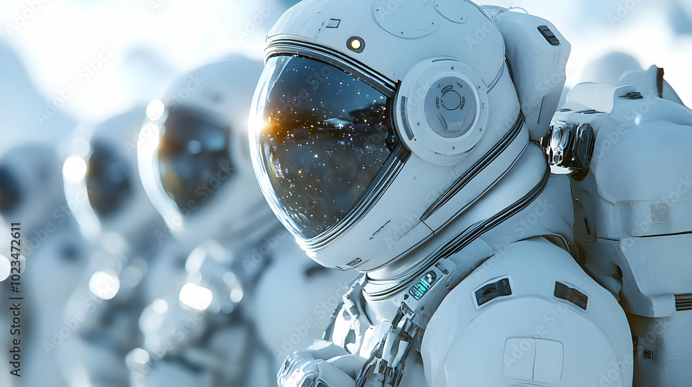 Astronaut Helmet 3D Illustration Astronaut Helmet 3D Illustration