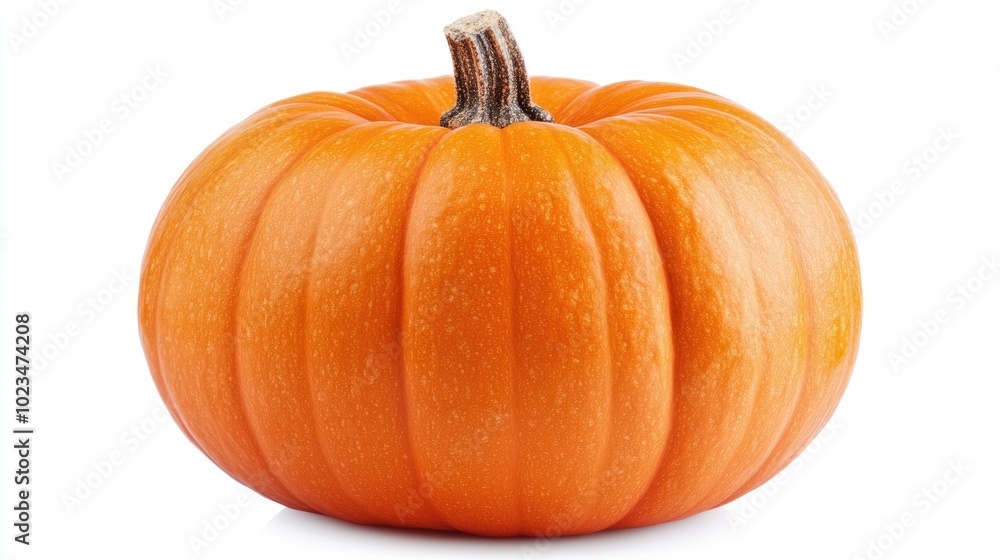 Obraz premium Pumpkin isolated on white background with clipping path and full depth of field