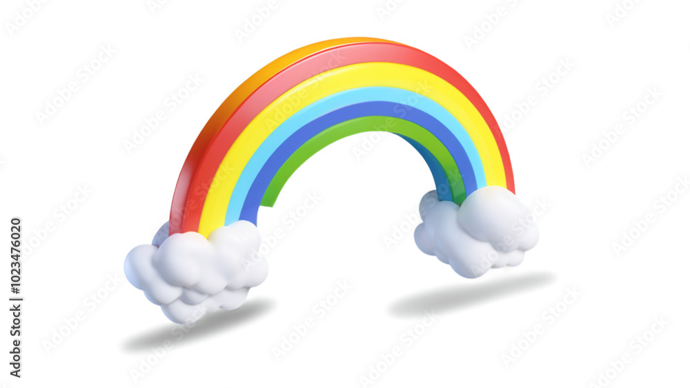 rainbow in the clouds isolated on white or background transparent rainbow in the clouds isolated on white or background transparent