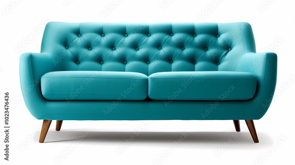 Sleek and stylish modern sofa with a minimalist design and tufted upholstery. Sleek and stylish modern sofa with a minimalist design and tufted upholstery.