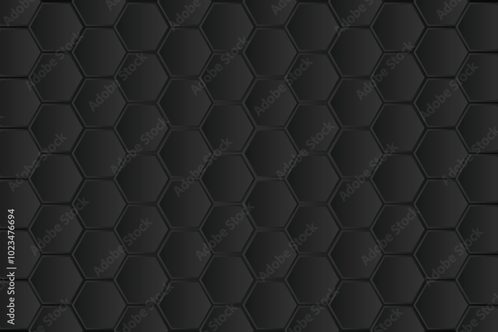 Dark technology hexagonal background