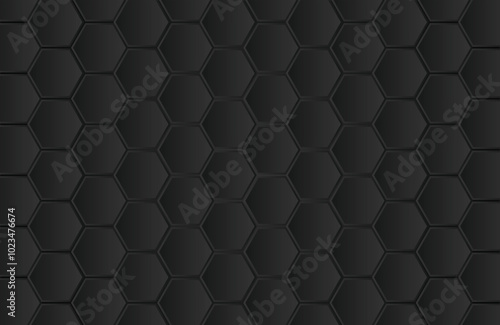 Dark technology hexagonal background