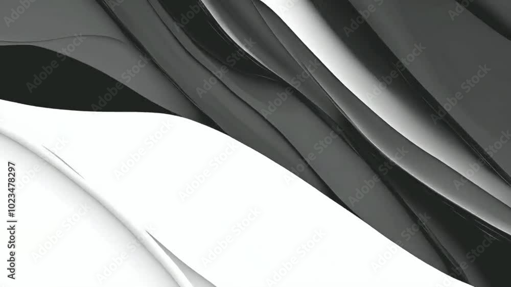 custom made wallpaper toronto digitalAbstract design featuring smooth curves in black, white, and gray tones.