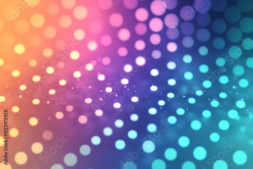 Abstract Blurred Bokeh Background with Colorful Lights