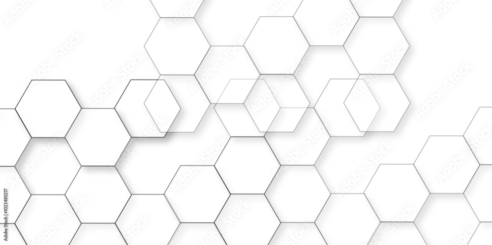 Abstract white background with hexagon and hexagonal background. Luxury white pattern with hexagons. abstract 3d hexagonal background with shadow. 3D futuristic abstract honeycomb mosaic background. Abstract white background with hexagon and hexagonal background. Luxury white pattern with hexagons. abstract 3d hexagonal background with shadow. 3D futuristic abstract honeycomb mosaic background.