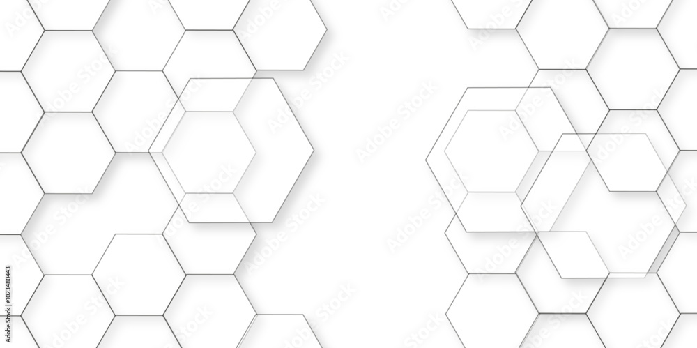 Abstract white background with hexagon and hexagonal background. Luxury white pattern with hexagons. abstract 3d hexagonal background with shadow. 3D futuristic abstract honeycomb mosaic background. Abstract white background with hexagon and hexagonal background. Luxury white pattern with hexagons. abstract 3d hexagonal background with shadow. 3D futuristic abstract honeycomb mosaic background.
