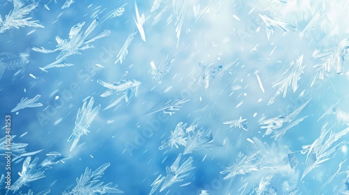 Beautiful winter background material featuring transparent natural ice texture – stunning frozen water graphics perfect for seasonal wallpapers, digital art projects, and winter-themed design applicat photo