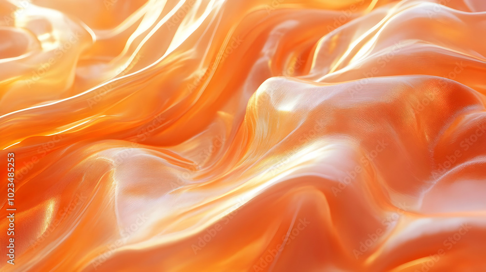 Obraz premium Abstract Orange Background with Wavy Texture