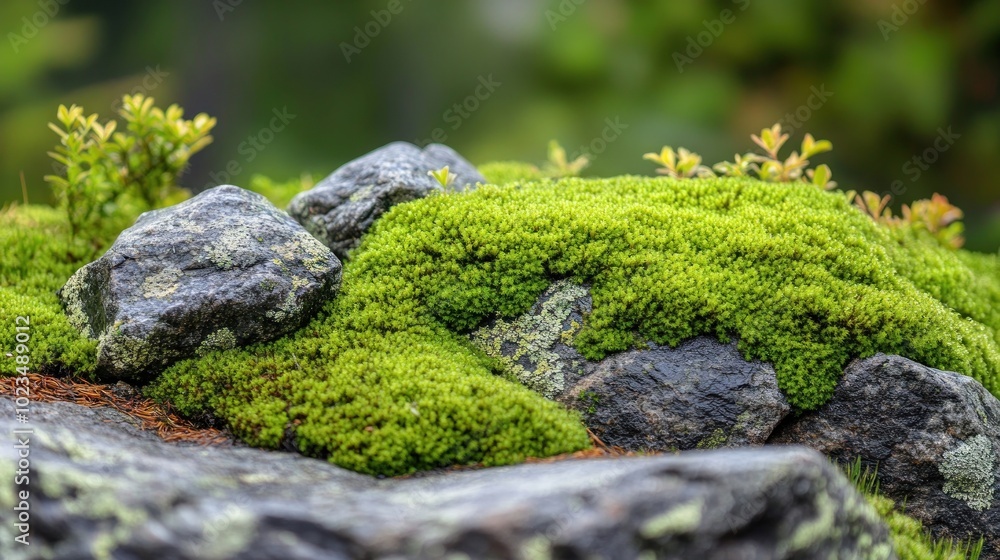 A close-up of moss covering rocks in a natural setting, showcasing vibrant green hues. A close-up of moss covering rocks in a natural setting, showcasing vibrant green hues.