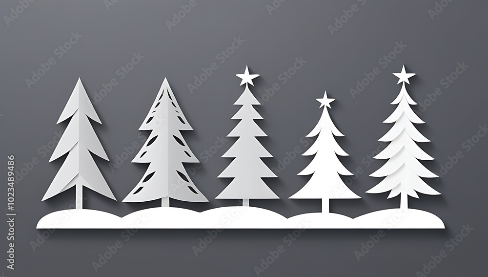 Obraz premium handcrafted christmas decorations gray background