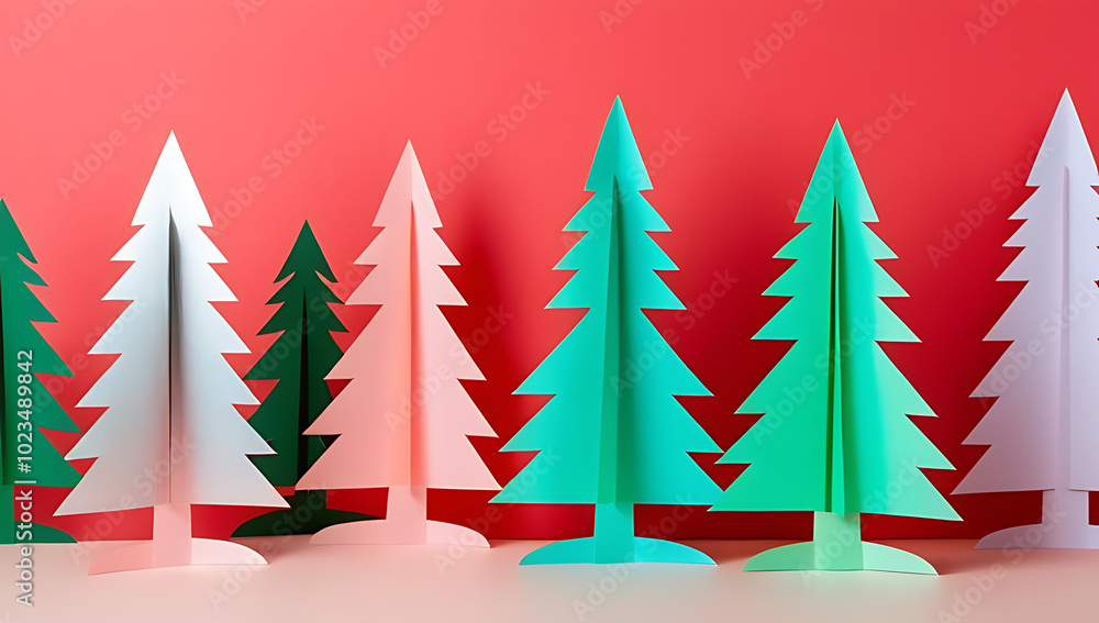 handmade christmas trees made holographic foil handmade christmas trees made holographic foil