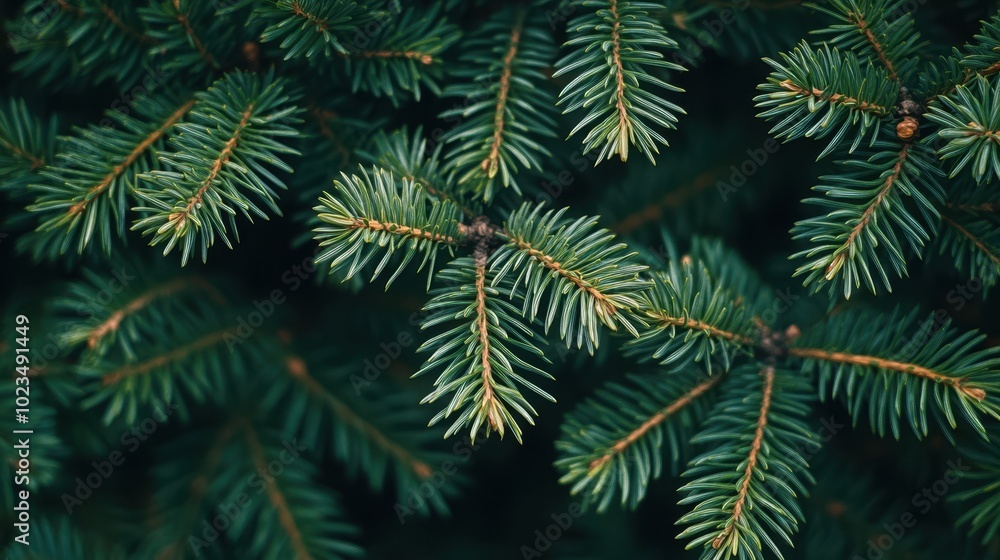 The Green Pine Tree Branches The Green Pine Tree Branches