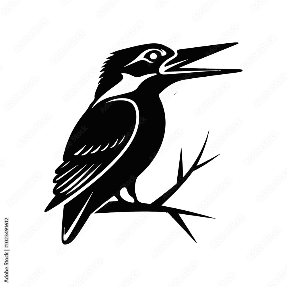 Fototapeta premium Kingfisher vector art design