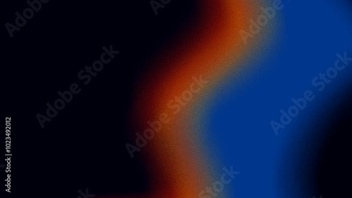Abstract orange yellow red blue neon background with colorful gradient grainy. Blurred background moving in color transition HD