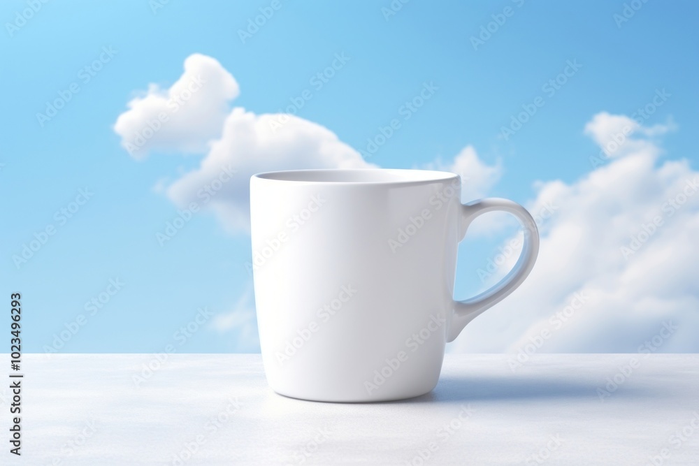 Obraz premium Mug ceramic coffee drink.