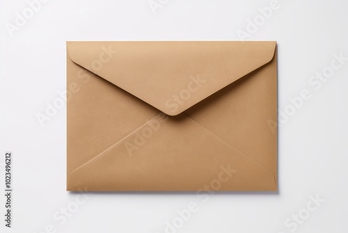 Envelope paper mail white background.