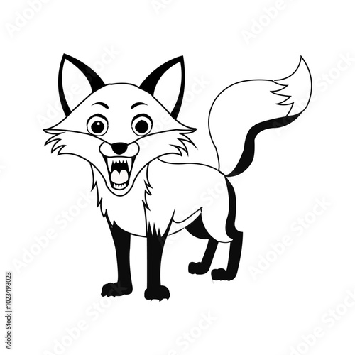 Fox vector art design