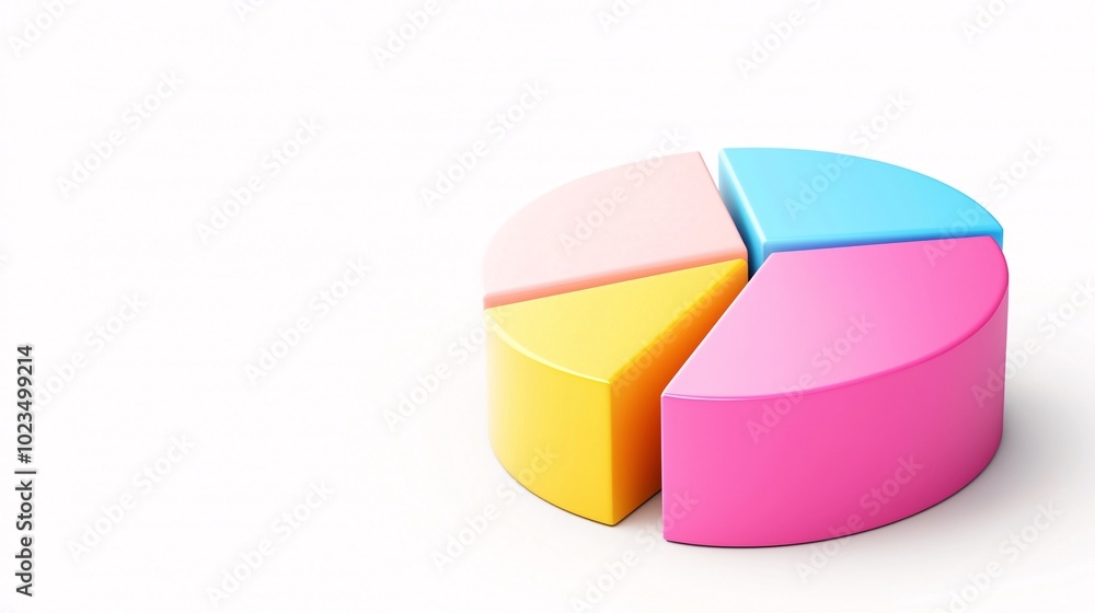 Obraz premium Structured Blank Donut Chart for Real Estate Investments - Visualize Revenue Growth with a Clean and Precise Interface